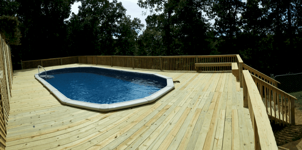 Enclosed pool Deck Surround